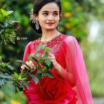Meenakshi Anoop Instagram - Pink🧁 Stylist and designer : @doms.2010 Costume: @annmaria_boutique Hair: @rathybaiju_mua jewellery: @anokhi_priyakishore Photography: @3leaf_photography