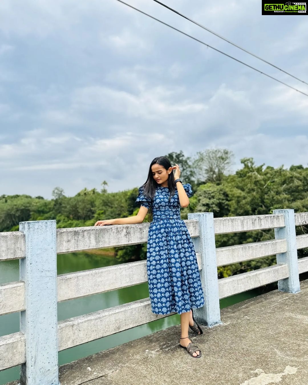 Meenakshi Anoop Instagram - Sometimes all I think about is you🤍 👗@cafefashion_by_remya_nair