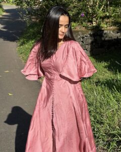 Meenakshi Anoop Instagram - Just double tap😛 👗@amala_designer_couture