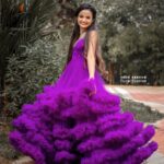 Meenakshi Anoop Instagram - Violet or purple🦋 Stylist and designer : @doms.2010 Costume: @nova_fashion_boutique_by_brind Jewellery: @anokhi_priyakishore Photography: @nura_stories
