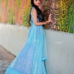 Meenakshi Anoop Instagram - There must be a happy place 🕊 Stylist and designer : @doms.2010 Costume: @utsavkochi jewellery: @anokhi_priyakishore Photography: @imagiophotography_official Hair: @rathybaiju_mua