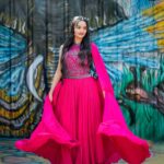 Meenakshi Anoop Instagram - Official twinn of fighter fish 👀 Stylist and designer : @doms.2010 Costume: @utsavkochi Hair: @rathybaiju_mua jewellery: @anokhi_priyakishore Photography: @imagiophotography_official