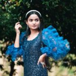 Meenakshi Anoop Instagram - Glossy 🐝 Stylist and designer : @doms.2010 Costume: @western_lady_ jewellery: @anokhi_priyakishore Photography: @imagiophotography_official Hair Stylist:@rathybaiju_mua