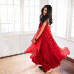 Meera Jasmine Instagram - In your light I learn how to love ♥️ Rumi ♾️ 📸 @arunvaiga 🎨 @unnips #Red #ValentinesDay #AllThingsLove #OnwardsAndUpwards #MJ #MeeraJasmine