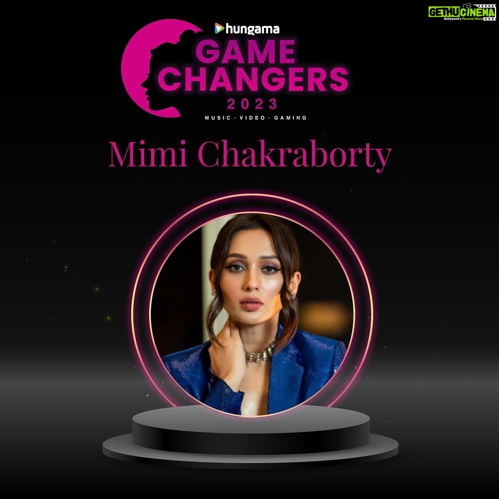 Mimi Chakraborty Instagram - It’s a Privilege and honour to receive Hungama's Women Game Changer Award for 2023 I've always believed that cinema is the most impactful medium to express yourself and it makes me glad to know that my efforts ,hardwork and abilities made an impact.Jumping with Joy✌️