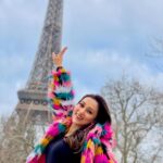 Mimi Chakraborty Instagram – Bonjour🌷 Paris Eiffel Tower