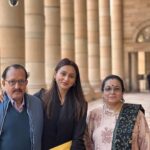 Mimi Chakraborty Instagram – Well my dad said this was his second best day in life, 1st is when i was born😉(well at-least i would like to put it that way) 🧿 Parliament of India