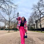 Mimi Chakraborty Instagram – Bonjour🌷 Paris Eiffel Tower