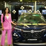 Mirnalini Ravi Instagram – Launching FRONX @shenbakacarspondy 
@nexaexperience 

Say hello to FRONX, the Shape of New. From a striking, sporty design language to technology that ensures your safety, comfort, and convenience. Sharp details, intuitive tech, and premium finishes, FRONX is uniquely crafted
to satisfy the modern sensibilities of NEXA customers.
Adesign philosophy sustained by three unwavering pillars

Styled by @indu_ig 
@sudhamakeupartistry Pondicherry