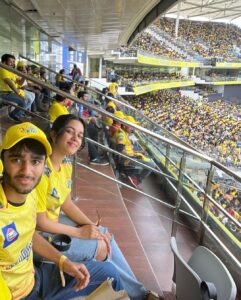 Mirnalini Ravi Instagram - The CHEPAUK 💛🔥🥹
#CSKvsMI 🦁