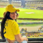 Mirnalini Ravi Instagram – The CHEPAUK 💛🔥🥹
#CSKvsMI 🦁 Chepauk Stadium