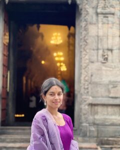 Mirnalini Ravi Instagram - This place was truly Divine 🪔 Grateful 🙏❤️ Ponnampalavaneswarar Temple