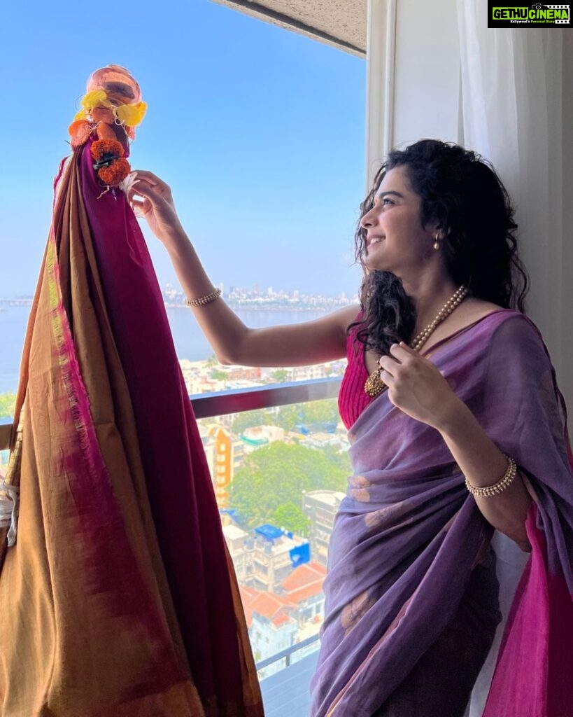 Mithila Palkar Instagram - गुढी पाडव्याच्या आणि मराठी नूतन वर्षाच्या खूप खूप शुभेच्छा ✨ Andariki Ugaadi Subhakaankshalu! 🙏🏻