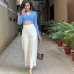 Mithila Palkar Instagram – Strutting off to stuff my face with wadapav 🤩

I ironed my pants, okay? Leave me alone 🦥

Thanks for the hype & glam @shrushti_birje_8 😘