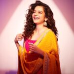 Mithila Palkar Instagram – A pictorial representation of how I feel when I see puranpoli! 
Happy Holi, everyone! ♥️🧡💛
Are you team doodh+poli or toop+poli?

📸 @shivamguptaphotography 
Styled by @shreejarajgopal 
Assisted by @dhwanii.jain 
HMU @bhavyaarora 
Assisted by Pravin.