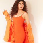 Mithila Palkar Instagram - Tangerine 🍊 Outfit @aak.ch @skims Earrings @the_bling_girll Rings @the_bling_girll @offbeatmediain @e3kjewelery Styled by @shreejarajgopal Style team @dhwanii.jain @nandinijain05 Make up @sahithya.shetty Hair @hairbyseema Photographer @kadamajay
