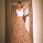 Mithila Palkar Instagram - S T R E E T C O U T U R E - a fun way to mix up comfort and comfortable couture ;) Lehenga @taruntahiliani Rings @aquamarine_jewellery @minerali_store @bloome.in Bracelets @bloome.in Styling @shreejarajgopal Style team @dhwanii.jain Make up @sahithya.shetty Hair @krishnakami Photographer @kadamajay