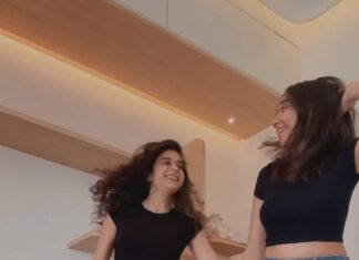 Mithila Palkar Instagram - Dance partners for life!🫶🏼🥳 … @harshkumarofficiall 🕺