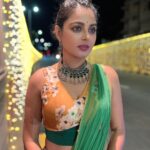 Monal Gajjar Instagram – “Krishna tanai sodhai tari Radha ……
 by beautiful voice @aishwarya_tm  I’m in love with this song. Have you heard it yet? No then go check out this is my garba favourite 🎵 which one is your favourite track for Navratri share with me in comments below 🥰😇🥰

👗@styleitwithniki 
Outfit:- @khakobyheenapatel
Jewellery :-@the_beta_girl

जय श्री कृष्णा 🦚😇🦚 #krishna #love #navratri #special #ootd #monalgajjar #imqueen👸🏻👑