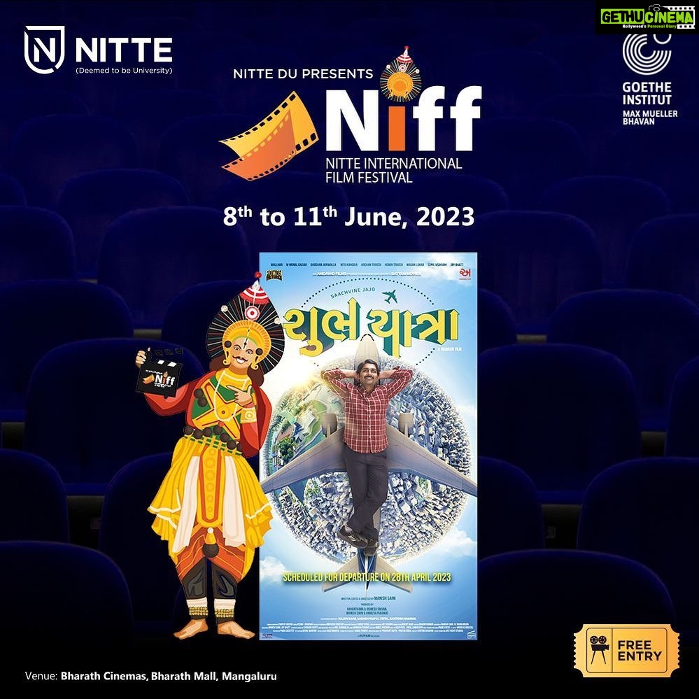 Monal Gajjar Instagram - "ShubhYatra" at Nitte International Film Festival. @malhar028 @monal_gajjar @jariwalladarshan @hitukanodia @archan.trivedi @hemin_hht143 @maganluharhere @vishranisunil @jayvbhatt @chetandaiya @morli_patel_actor @manish.saini035 @amdavadfilms @wikkiofficial . #ShubhYatra #WatchNow #MalharThakar #MonalGajjar #ManishSaini #GujaratiMovie #GujaratiCinema #GujaratiFilm