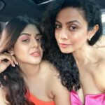 Monal Gajjar Instagram – Girls just wanna have fun!!! Saturday night done right ♥️🫶🏻
The third pic could have been the first one too na? 
#carfie #paintingthetownred #saturday