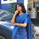 Monisha Blessy Instagram - Happyyy Diwali 💙🦋 Pc: @blessy_artz ✨