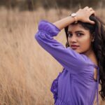 Monisha Blessy Instagram - 💜✨ @rigowdesigns 💜 the color, the designs, and the cute sleeves everything just added up prettiness to the outfit 🤌✨ 📸 : @snipershotphotography shot this amazing picture ❤️‍🔥 @laavanya_prol_ & @rockin_vashista Bestuuh 🔥 @____rxya___._ dolled me up 😍