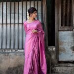 Monisha Blessy Instagram - சேலை 💜 From @my_little_s.h.o.p ✨ Shot by: @storiesofmandee 🫶🏻 Mua : @noormakeup_mehndi ♥️