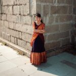 Monisha Blessy Instagram - தாவணி💜 📸: @kishore_b_k_ ✨ Outfit : @aaradiaa_designs ♥️