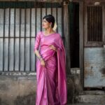 Monisha Blessy Instagram - சேலை 💜 From @my_little_s.h.o.p ✨ Shot by: @storiesofmandee 🫶🏻 Mua : @noormakeup_mehndi ♥️