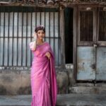 Monisha Blessy Instagram - சேலை 💜 From @my_little_s.h.o.p ✨ Shot by: @storiesofmandee 🫶🏻 Mua : @noormakeup_mehndi ♥️
