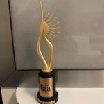 Mouni Roy Instagram - Holding the most prestigious award with the joy and light of my life. Thank you @iifa family for this incredible honour🤍 #brahamastra ॐ नमः शिवाय Abu Dhabi, United Arab Emirates