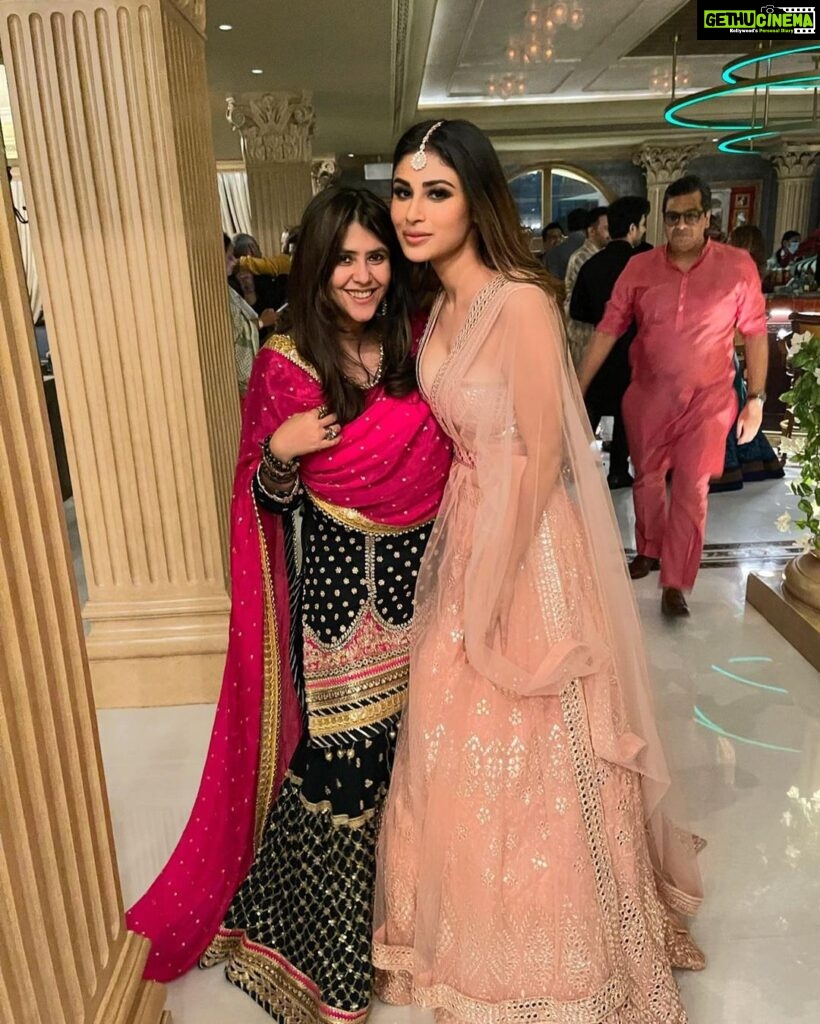 Mouni Roy Instagram - My dearest ekta ma’am, Amidst your numerous accomplishments, it is your warmth, and genuine care for those around you that have endeared you to hearts worldwide. You've built an extended family of talented individuals who not only respect and admire you but also consider you their guiding light. Your ability to nurture talent, provide opportunities, and create an environment where creativity flourishes is a testament to your exceptional leadership. You've been a beacon of support, guiding numerous careers and transforming lives along the way. 🤝✨ Today, as we celebrate you, & I want to express my deepest gratitude for the joy, inspiration, and countless moments of entertainment you've brought into our lives. May this birthday be a reflection of the incredible impact you've made, and may the year ahead be filled with boundless success, happiness, and fulfillment. Keep shining your light, and continue to weave your magic for generations to come! Love you x Wishing you a very happy birthday 🥳 @ektarkapoor