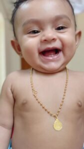Mridula Vijay Instagram - Happy 8th month dhanusee , I had no idea how quickly eight months might pass . We love you dear 😘
@dwanikrishna_official
@yuvakrishna_official