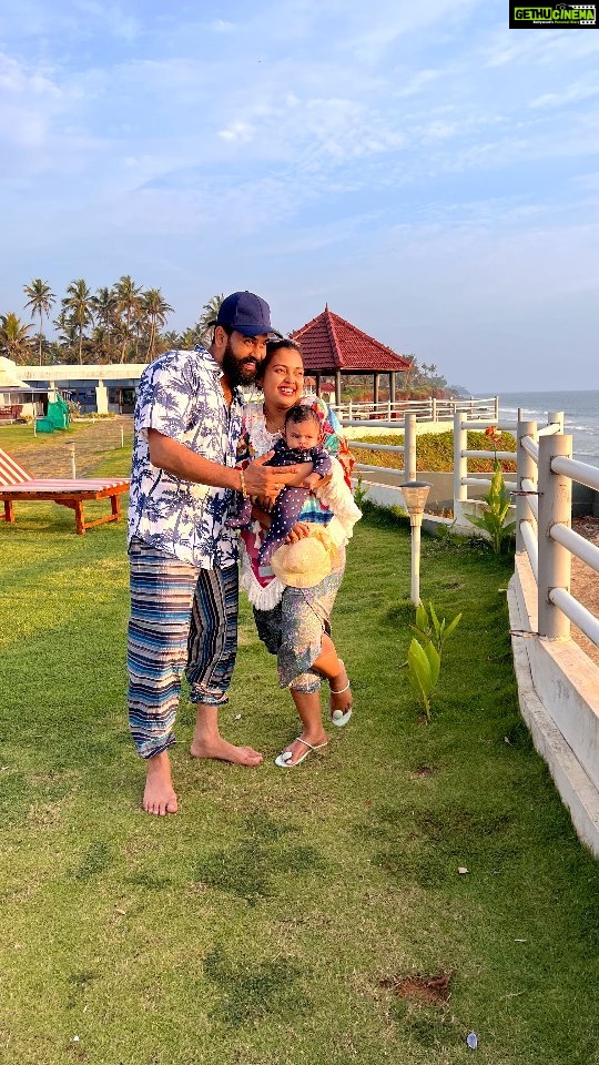 Mridula Vijay Instagram - Leo family first trip 🤩 Thank you @voye_homes . @yuvakrishna_official @dwanikrishna_official #leofamily#travel#couplegoals