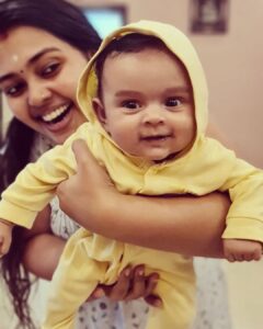 Mridula Vijay Instagram - I'm 2 months old 🤘 
@dwanikrishna_official 
@yuvakrishna_official
PC  @parvathy_anuz