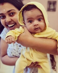 Mridula Vijay Instagram - I'm 2 months old 🤘 
@dwanikrishna_official 
@yuvakrishna_official
PC  @parvathy_anuz
