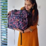 Mridula Vijay Instagram - This diaper bag makes me a confident and stylish mama feel 😇 thank you @oliveandrosebags