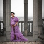 Mridula Vijay Instagram - 💜 🤰 Photographer @reshma_photography Costume @ansisiyad Makeup @jijo_jo_the_makeup_artist Assistant @akhilal_akku Video @ajith_krishnan_u
