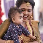 Mridula Vijay Instagram - My baby my world ❤️ @dwanikrishna_official Videography @crayons_wedding_planners_