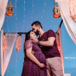 Mridula Vijay Instagram - The greatest thing the father can do for his baby is love their mom. So don't control.. keep loving me 🤪🤪🤪 @yuvakrishna_official 😜😘 Costume @thanzscouture PC @motive_pix_studio MUA @makeupartistaamy
