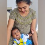 Mridula Vijay Instagram - See how happy she is 😌... I can't take off my eyes from u my yamikutty ❤️ @yamikaarun_official