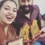 Mridula Vijay Instagram - Our first train journey to receive best actor and actress award together🥰