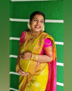 Mridula Vijay Instagram - Happy mom to be 🤰
#7thmonthfunction