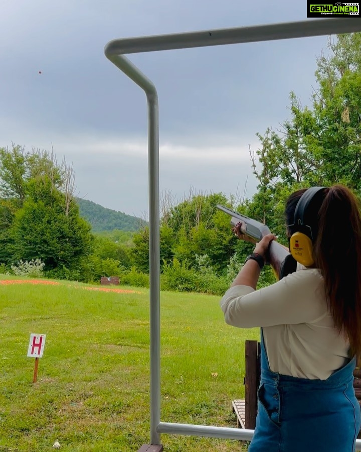 Mrudula Murali Instagram - Swipe left if you thought Iam good at only posing with the gun🤷🏻‍♀😎