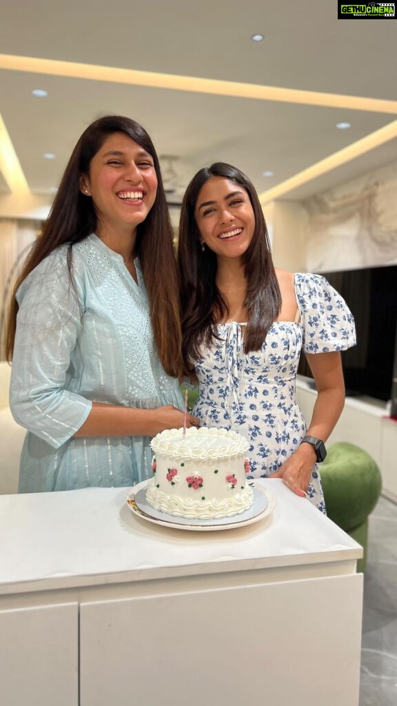 Mrunal Thakur Instagram - L O C H A N T H A K U R 🥰 My rock, my unpaid therapist, my co-worker, and most importantly, my constant source of entertainment! Thank you Mom and Dad for giving me a sister who I can annoy...I found my purpose in life at a very young age. 🤪 No matter which corner of the world you go to, I will be there to annoy you every step of the way, I honestly can’t imagine a life without you by my side. You will always be my number one @missblender ! I will fight the world for you, no matter what! I LOVE YOU ❤️🎈