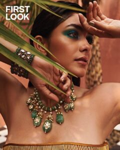 Mrunal Thakur Instagram - In her element ❤️‍🔥🔥 . . . Magazine: First Look @firstlook.magazine Editor: Nupur Mehta Puri @nupurmehta18 Photographer: Vaishnav Praveen @vaishnavpraveen Creative Director and Stylist: Nupur Mehta Puri @nupurmehta18 @n2root Makeup: Lochan Thakur @missblender Hair: Deepali Deokar @deepalid10 Assistant Stylist: Neha Maggo @nehamaggo Production: Niharika Singh @studiolittledumpling Outfit: Rimzim Dadu @rimzimdaduofficial Jewellery: Aaloki by CH Vadodara @aaloki.ch #magazine #editorial #covergirl #coverpot #bollywood #celebrity #coverphotography #photography #editorialmakeup