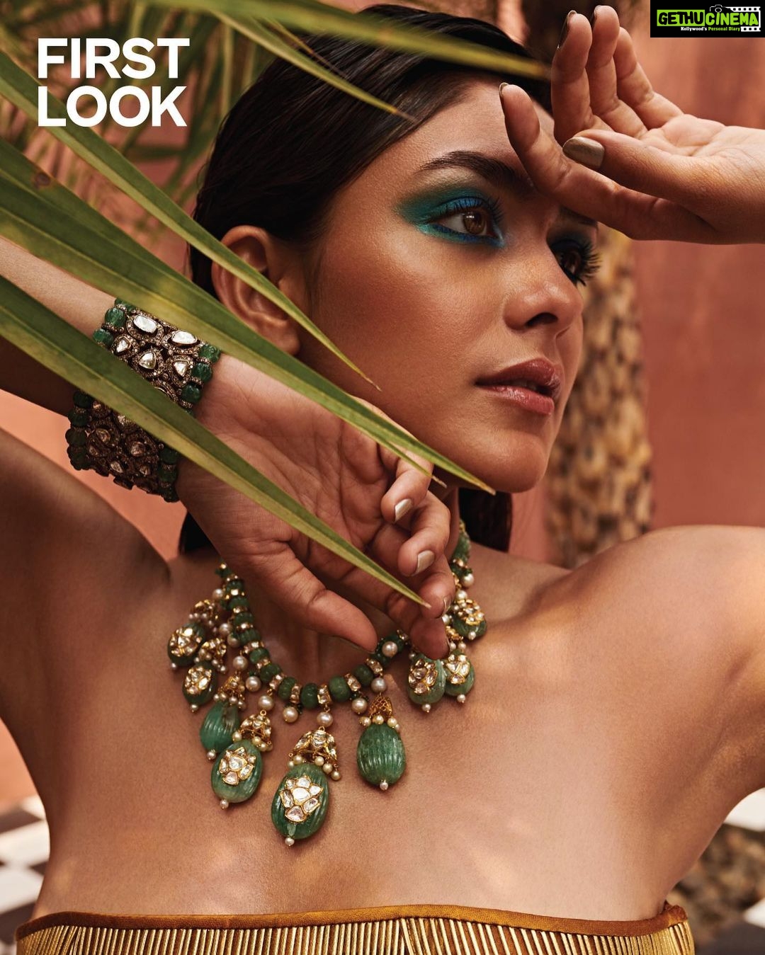Mrunal Thakur Instagram - In her element β€οΈβπ₯π₯ . . . Magazine: First Look @firstlook.magazine Editor: Nupur Mehta Puri @nupurmehta18 Photographer: Vaishnav Praveen @vaishnavpraveen Creative Director and Stylist: Nupur Mehta Puri @nupurmehta18 @n2root Makeup: Lochan Thakur @missblender Hair: Deepali Deokar @deepalid10 Assistant Stylist: Neha Maggo @nehamaggo Production: Niharika Singh @studiolittledumpling Outfit: Rimzim Dadu @rimzimdaduofficial Jewellery: Aaloki by CH Vadodara @aaloki.ch #magazine #editorial #covergirl #coverpot #bollywood #celebrity #coverphotography #photography #editorialmakeup
