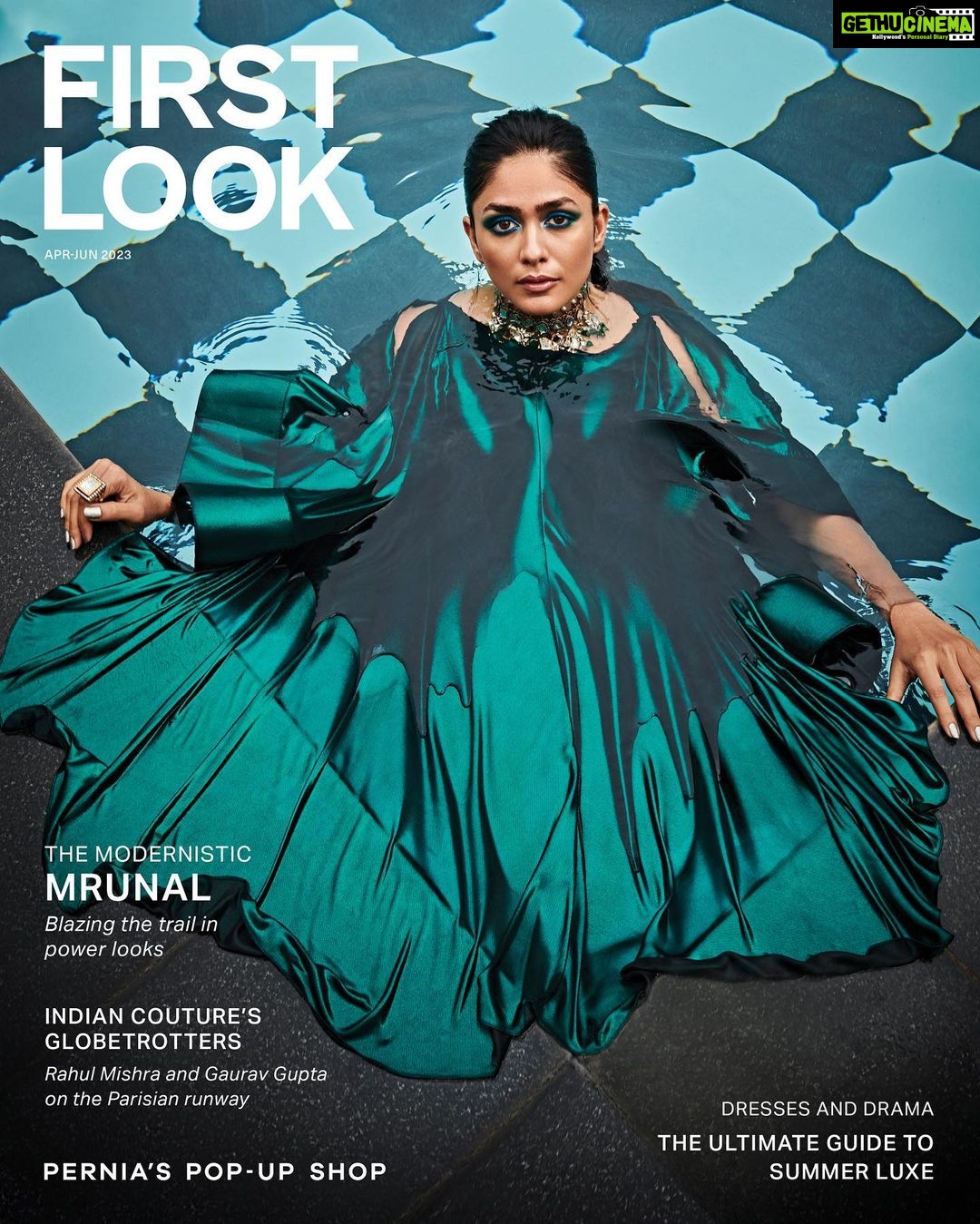 Mrunal Thakur Instagram - Drama ❤️🔥 MRUNAL’S , URBANE AVATAR @mrunalthakur Magazine: First Look @firstlook.magazine Editor: Nupur Mehta Puri @nupurmehta18 Photographer: Vaishnav Praveen @vaishnavpraveen Creative Director and Stylist: Nupur Mehta Puri @nupurmehta18 @n2root Makeup: Lochan Thakur @missblender Hair: Deepali Deokar @deepalid10 Assistant Stylist: Neha Maggo @nehamaggo Production: Niharika Singh @studiolittledumpling Outfit: Gauri & Nainika @gauriandnainika Jewellery: Aaloki by CH Vadodara @aaloki.ch