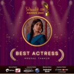 Mrunal Thakur Instagram – Thank you @ibollywoodlife for the recognition of the brilliance of this beautiful film and character. 
This film is close to my heart and it truly deserves to be appreciated and loved. 
Thank you to the audience and jury for believing in Sita Ramam, this is only the beginning!

@hanurpudi @swapnaduttchalasani @dqsalmaan @composer_vishal @vyjayanthimovies @mrsheetalsharma @missblender  @lakshsingh__ #sitaramamteam thank you 🙏🏼